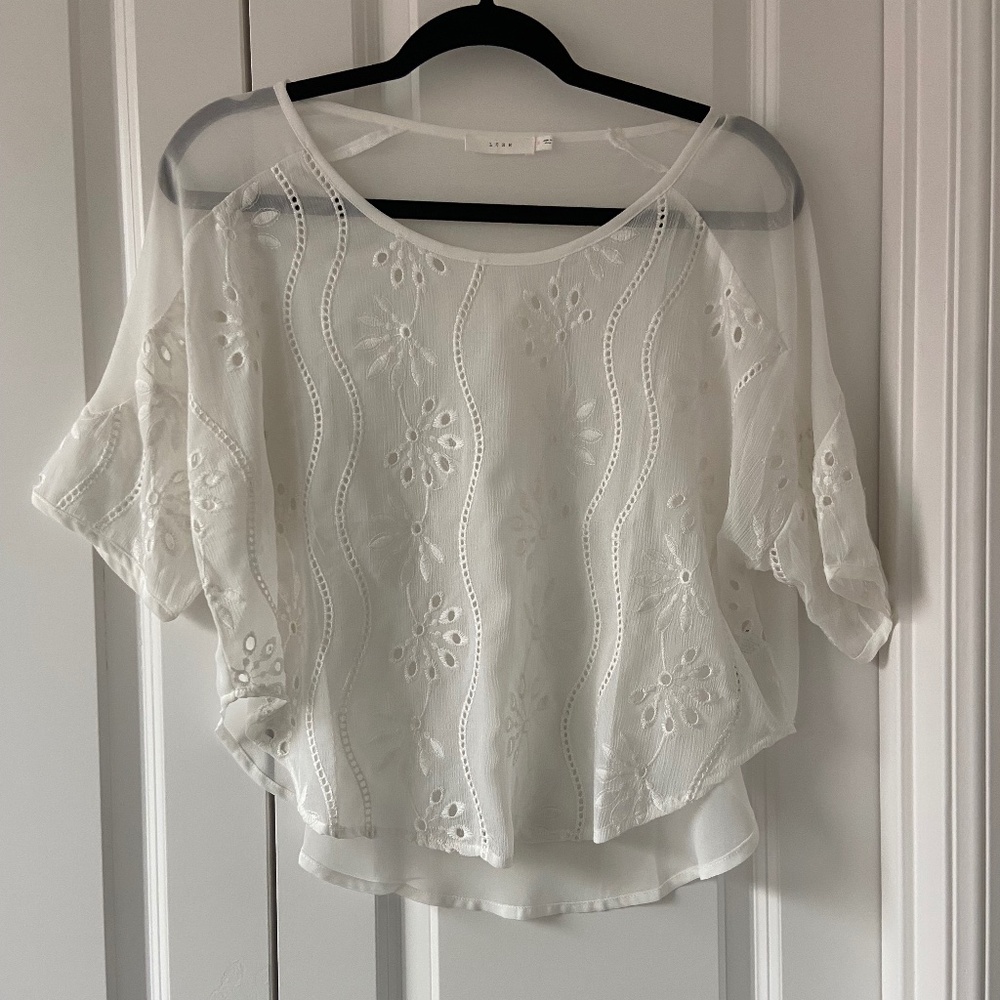NWOT Lush White Blouse
